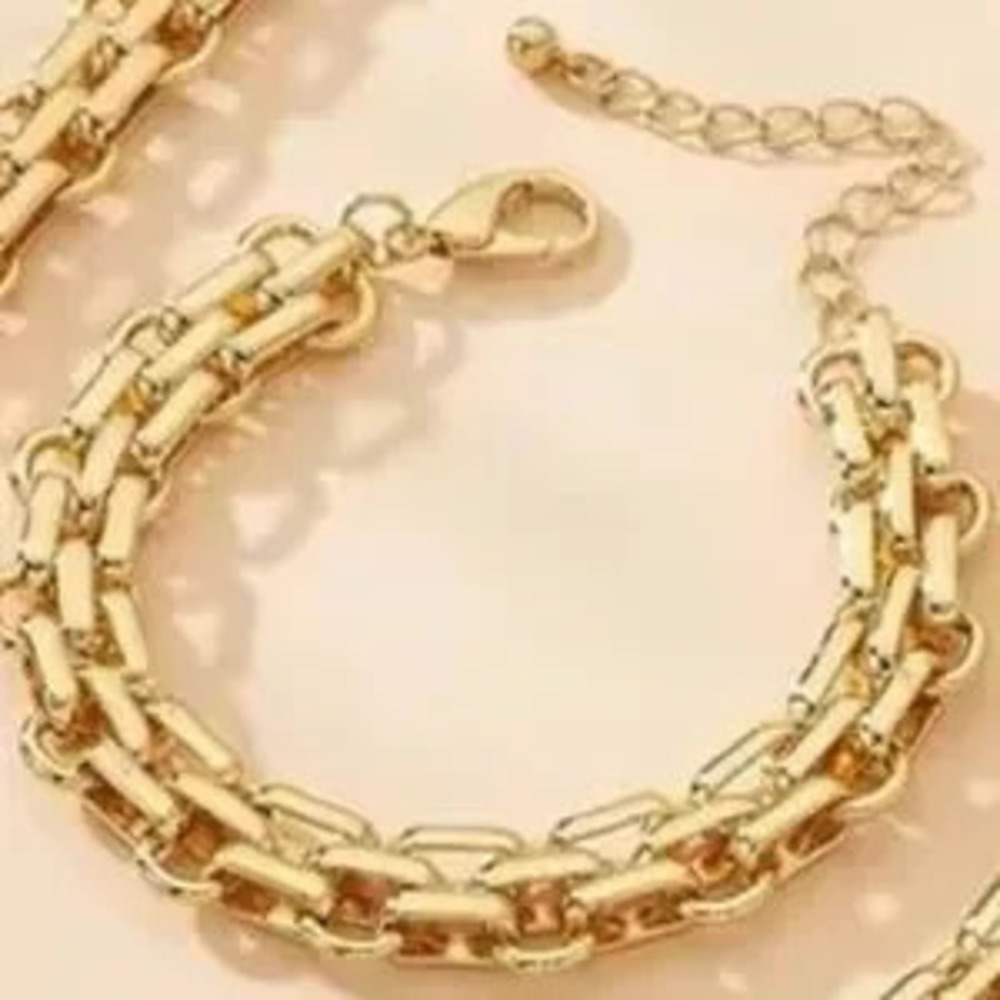 New Adjustable Gold Chain Bracelet